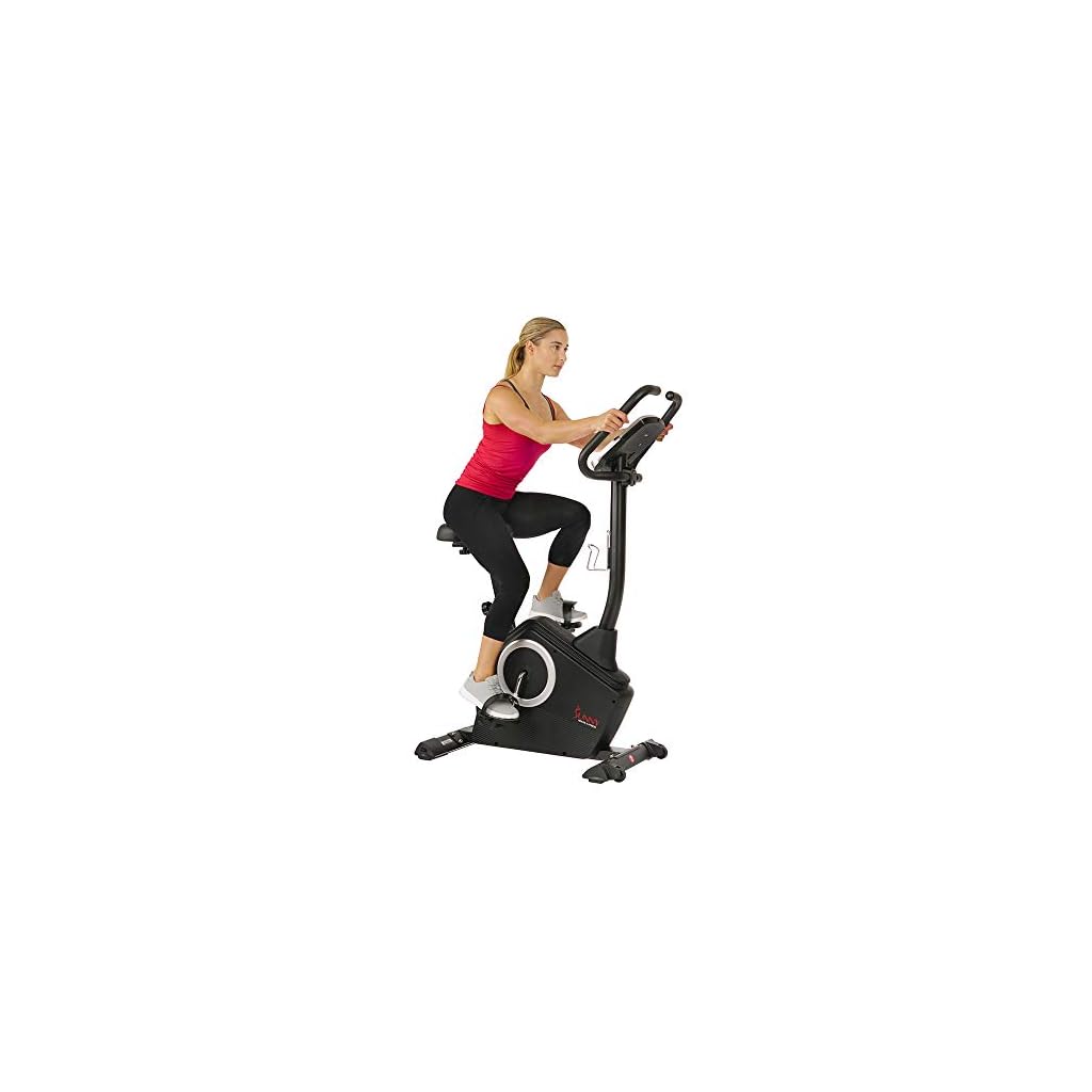 Sunny-Health-Fitness-Upright-Exercise-Bike-with-Electromagnetic-Resistance-Programmable-Monitor-and-Pulse-Rate-Monitoring-SF-B2883