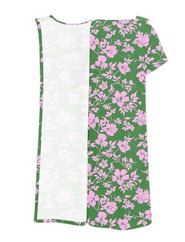 Image of Deyeek Hospital Gowns for Women Labor Delivery Shoulder Surgery Dress Adaptive Clothing Night Robes for Elderly Plus Size