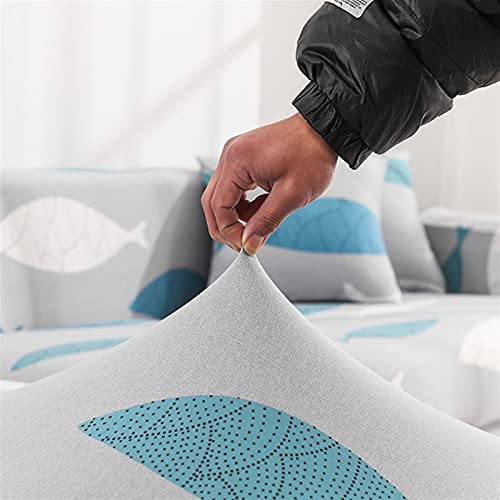 Funda sofá elástico ajustable 3 plazas cojín lavable todo incluido 5