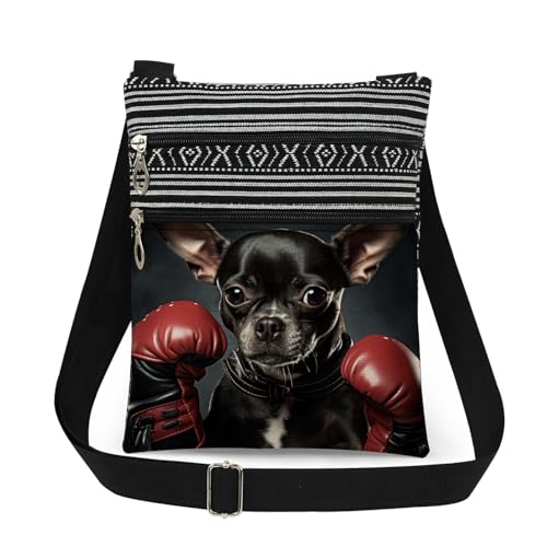 XiaoGalaee Chihuahua Boxer Dog Crossbody Bag Gift for Boxing Club Members - image 1