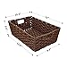 Onlytak Large Wicker Storage Basket, Metal Frame, Set of 2, Washable Waterproof, 15