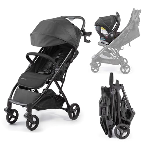 Ingenuity Ingenuity 3Dquickclose CS+ Compact Fold Stroller – Lightweight Stroller with Oversized Canopy, Extra-Large Storage and Compact Fold, Black by Summer Infant - Used condition - CA$111.99