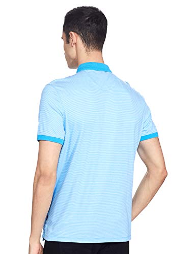 Image of Calvin Klein Men's Liquid Touch Polo Stripe with UV Protection