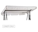 toldos balancin Toldo de exterior con buena flexibilidad y estabilidad: Se proporciona un velcro en la parte trasera de la tela que hace que este toldo para Balancín pueda ser fijado en barras de la Balancín exterior.