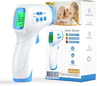 IDOIT Infrared Forehead Thermometer for Adults Kids Baby,Non Contact digital Thermometer for Forehead Body Room with Fever Alarm,99 records,Accurate Readings,LCD Display indoor outdoor use