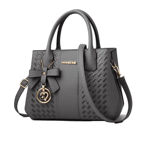 Genericpu Leather Handbags ladies Fashion Bags shoulder luxury Purse And Handbag(grey)