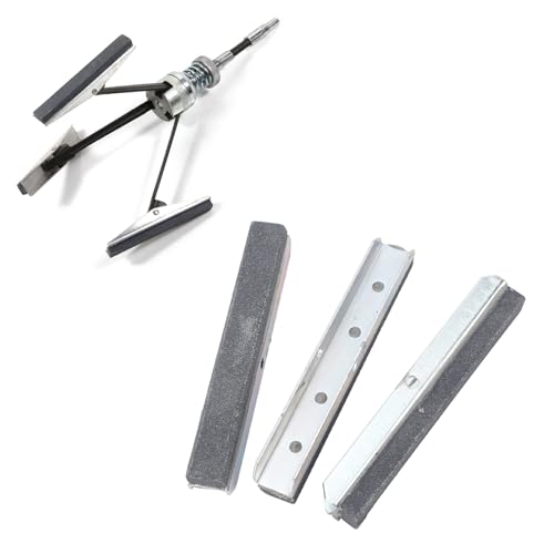 TKSE Cylinder Hone,3in Cylinder Hone Stone,3Pcs Engine Cylinder Hone Stone and 3 Arm Cylinder Honing Stones Tool,Efficient Operation Honing Stone with Screws for Engine Cylinder Hone