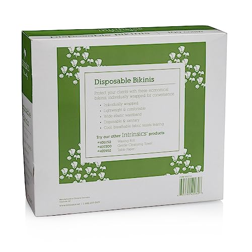 Intrinsics Disposable Spa Bikinis – White Briefs (100 Count), Universal Size Non-Woven Panties for Waxing, Spray Tanning, Massage, Sauna, and Esthetician Spa Treatments3