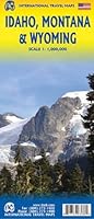 Idaho, Montana, & Wyoming Travel Reference Map 1771293608 Book Cover