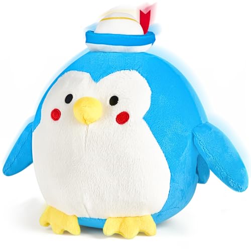 SAIMAND Juguete para bebé 6, 7, 8, 9, 10, 12 meses, pingüino de peluche, juguete para gatear Tummy Time Toy con música y funciones de grabación, juguetes musicales a partir de 1 2 años, regalo recién