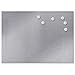 Produktbild TW24 Magnettafel Edelstahl 35x50cm inkl. 6 Magnete Memoboard Küchentafel Pinnwand Silber