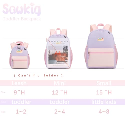 Girls Backpack for Kindergarten Childrens 15 inch Backpack for School Kids Bookbag for Girls 4-6 (Purple and Pink)4