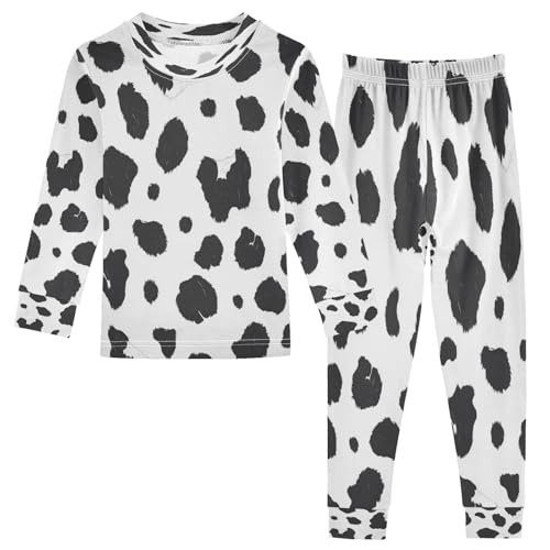 Pajama Sets Long Sleeve Country Cow Animal Soft Comfy Sleepwear 2 Piece PJS 3-8T
