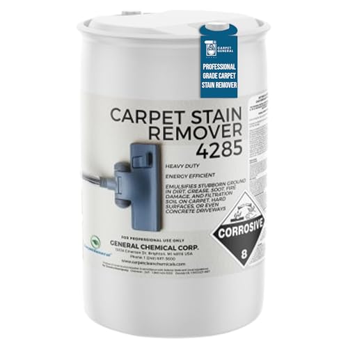 CarpetGeneral - Carpet Stain Remover 4285 - All-Purpose and Multi-Surface Stain Remover - Residential Use - For Heavy-Duty Spot Cleaning - Professional Grade - 55 Gallon Drum