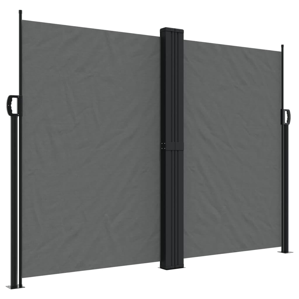 Festnight Doppelseitenmarkise 180x1000 cm Seitenmarkise Ausziehbar Doppel Seitenmarkise Sichtschutz Garten Sonnenschutz Windschutz Terrasse Markise Balkon Sonnenmarkise