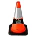 Orange Traffic Cone w/ 6" 3M Reflective Collar 18"