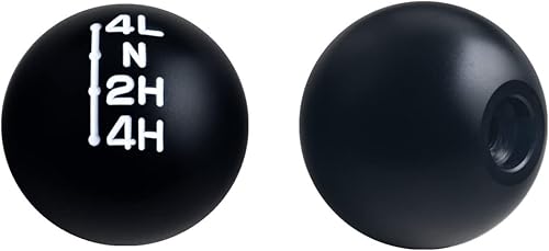 Miniatura 3 de DEWHEL Pomo de cambio de caja de transferencia con peso de aluminio 38x24 palanca de cambios compatible con Dodge 1969-1973 + Ford 1973-1979