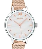 Flaches Mineralglas - Silberfarbene gerändelte Krone - Spritzwassergeschützt (2 Bar Prüfdruck nach DIN-Norm 8310)