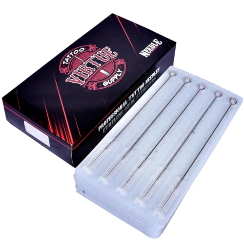 Image of Tattoo Needles - Virtue Needles Professional Sterilized Disposable 50PCS Round Liner Tattoo Needle Tattoo Machine Tattoo Supplies (7RL)