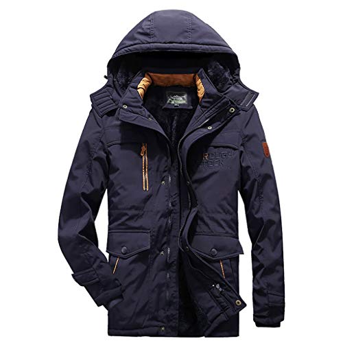 Veste d'hiver homme RJJ noire en velours chaud et polaire taille XL