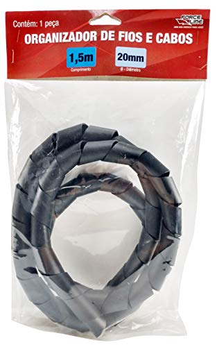 Organizador de Cabos, Force Line, 0101200032, Preto