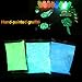 Fluorescent Powder, 100g Professional Luminescent Pigments Phosphorescent Color Photoluminescence Non- Aluminate Neon Lights Nights in Dark Pigments(Yellow Green)