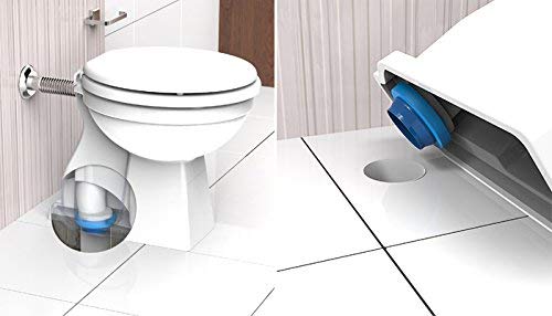 Toilet Wax-Less Ring Kit Includes Bolts, Anchors, Fits 3 Inch And 4 Inch Waste Lines For Toilet Gas Odor And Watertight Sealing #TOP4