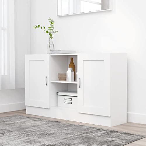 Buffet En Bois De Manguier Massif – 110x35x65 Cm – 1 Porte + 1 étagère – Style Rustique – À Assembler – Fixation Murale Incluse - 9