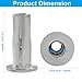 ISDVBUY 5 Pack 1/4-20 Multi Grip Rivet Nut, 304 Stainless Steel Pre-Bulbed Shank Flat Head Threaded Insert Nut for Sheet Metal, Non-Metallic Materials and Industrial Construction Fasteners