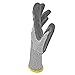 JORESTECH Palm Dipped Nitrile Coated Seamless Knit Work Gloves PPE Hand Protection Blade Cut Resistance Level 5 (Extra Large) Pack of 12,Black, Grey