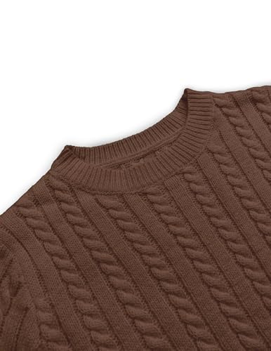 Image of Libsorge Womens Cropped Short Sleeve Sweater Fall 2025 Crewneck Sheer Knit Tops - Lightweight, Thin, Crop, Slim Fit