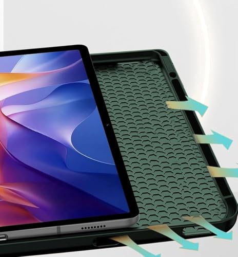 Image of M CartCover for Redmi Pad 2 11 inch Cover Case with [Pencil Holder], Trifold Flip Stand Cover Case for Redmi Pad 2 Cover 11 inch Tablet [Auto Sleep /Wake Support -Green