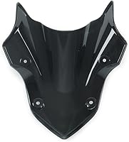 Vista 5 de Parabrisas apto para Kawasaki Z900 2017 2018 2019 parabrisas ABS parabrisas deflector de viento - negro