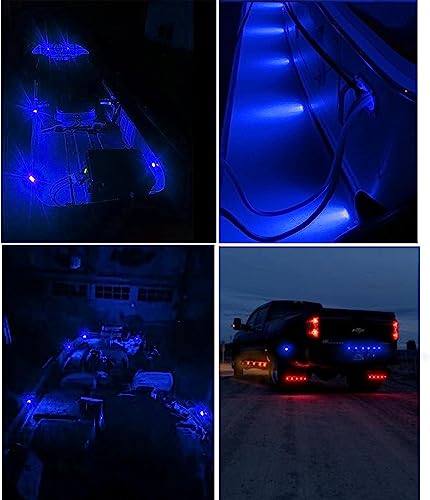 Feux remorque LED résistant à l'eau 24V bleu pour éviter les chocs - 6