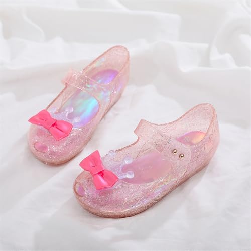 Toddler Jelly Sandals Kids Girl Cute Crown Bowknot Princess Mary Jane Shoes Birthday Dance Party Glitter Dress Sandal2