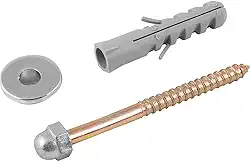 Vonder, Conjunto De Fixação Para Vaso Sanitário, 10 Mm, Latonado.