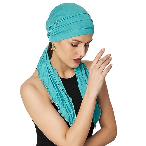 Image of The Headscarves Women Bamboo Pre Tie Scarf (HS107 Multicolor)