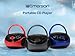 Emerson EPB-3000 Portable CD Player with AM/FM Radio, Programmable Memory, Dual Stereo Speakers, 3.5mm AUX Input, and Two-Way Power for Home or On-The-Go Entertainment – Ideal for Music Lovers