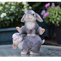 Amazon.co.jp: LxRx9 うさぎ 置物 ガーデニング雑貨 デコレーション