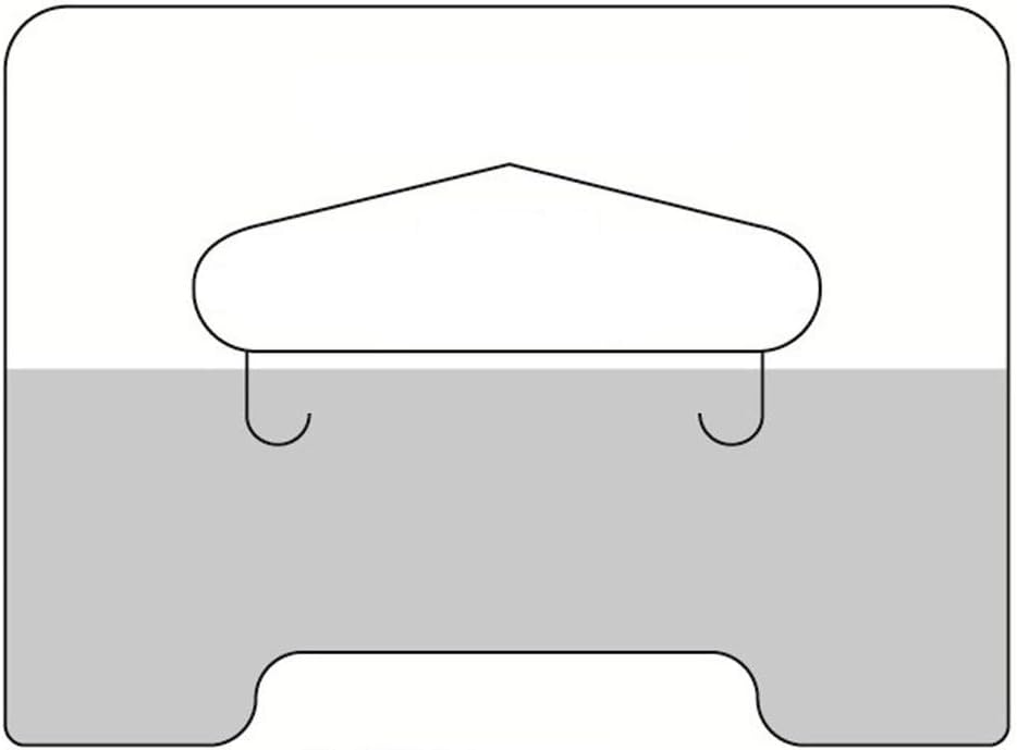5000 Clear Self Adhesive Heavy Duty Slot Hang Tab Tags 19Oz Limit Retail Hangers for Shop - Ideal Pegboard and Slatwall Accessories for Retail Display