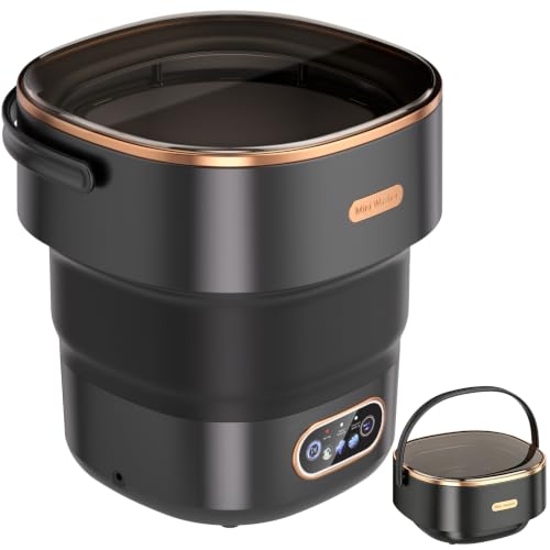 Image of 20L Mini Portable Washing Machine,Foldable Portable Washer Mini Lavadora Portatil for Apartment,RV,Camping,Travel - Wash Baby Clothes, Underwear,Bra Separately to Keep Clean and Healthy