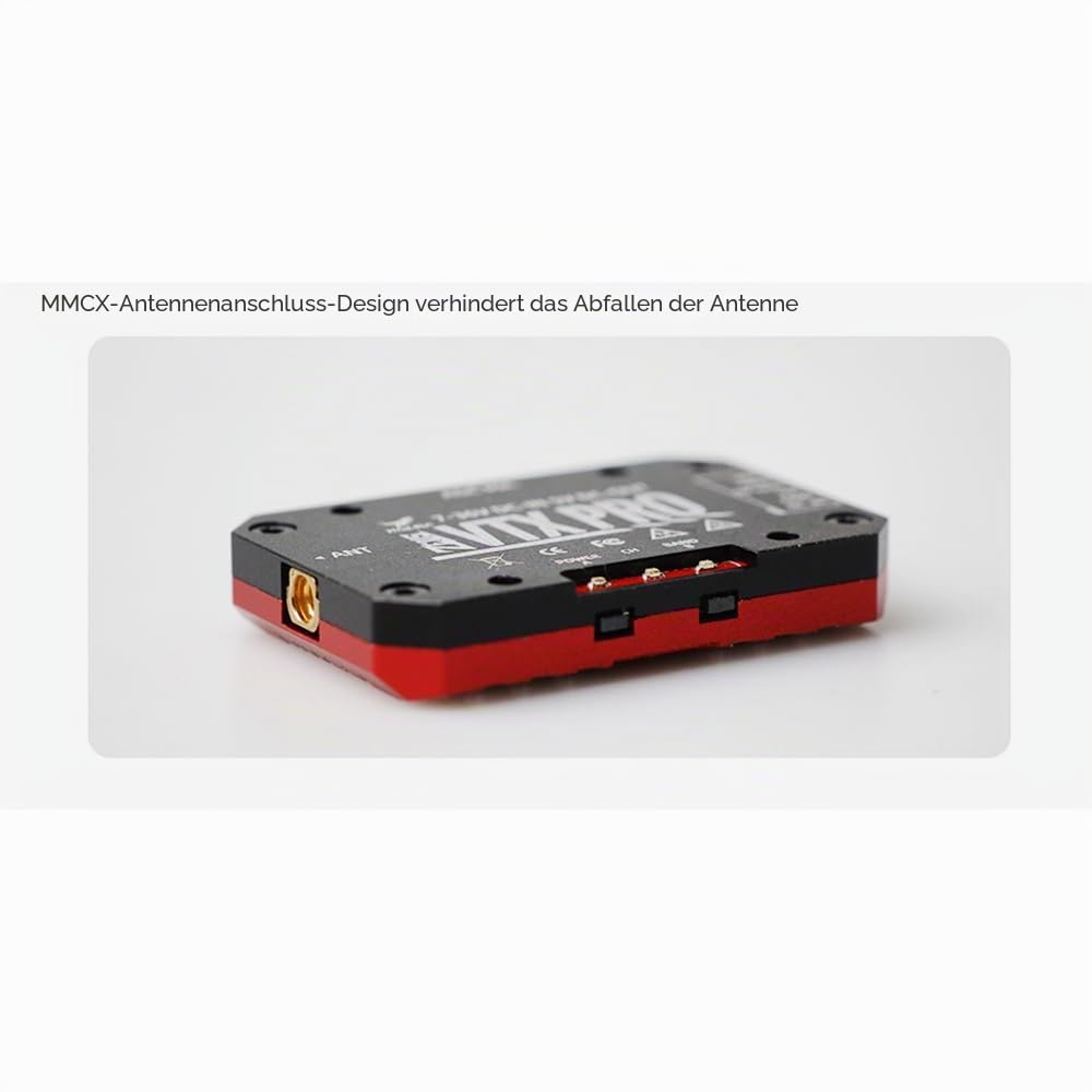 HGLRC Zeus 1,6 W VTX PRO PIT/25/400/800/1,6 W umschaltbarer FPV-DVR-Sender, integriertes Mikrofon, unterstützt OSD 20 x 20 mm M2, verbesserte Version mit großer Reichweite für FPV Racing Drone Quad
