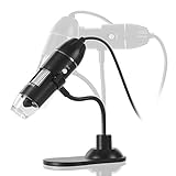 Aplicación amplia Meichoon Microscopio Digital Flexible 50X-1000X Electrónico Portátil Mini USB Microscopio Cámara de Aumento con 8 Luces LED HD,NB05