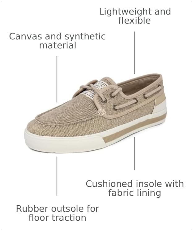 Image of Nautica Men's Casual Boat Shoes, Moc-Toe Loafers with Cushioned Insole, Deck Fashion Sneaker