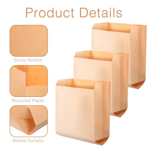 Image of 300 Pcs Waxed Feminine Hygiene Liner Bag, Business Restroom Bathroom Personal Dispensers 7.5 x 10 inch Waste Receptacle Paper Liners, Sanitary Napkin Disposal Bags