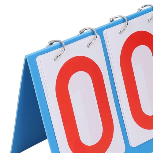 Marcador portátil de 3 dígitos doble cara plástico azul miniatura 7