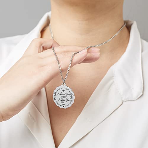 Hofoya To My Queen Necklace Gifts For Wife From Husband, Unique Anniversary Birthday Valentines Gift Idea For Wife Or Girlfriend,Mother Day Christmas Gift For Women Girls. #TOP5