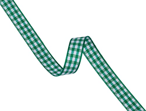 Ribbonitlux Gingham Ribbon, 9mm X 22 Meters, Plaid Checkered Ribbon with Woven Edge - Image 3
