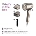 Shark HD112BRN Hair Blow Dryer HyperAIR Ionic Hair Dryer with 2-in-1 Concentrator and Styling Attachments, Auto Presets, Rotatable Hot Air Brush, No Heat Damage, Ionic, Stone