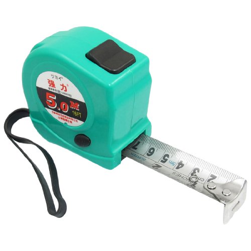 Aexit 5M x Tools & Home Improvement 21mm Double Side Metric Inches Measuring Tape Ruler Tape Measures w Strap